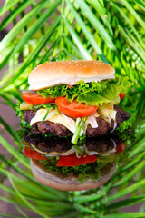 Selbstgemachter Burger