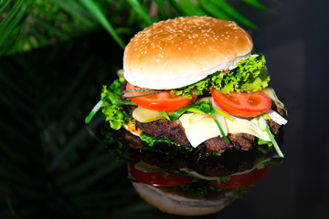 Selbstgemachter Burger
