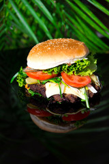 Selbstgemachter Burger