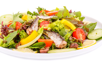 Salad with fish