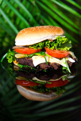 Selbstgemachter Burger