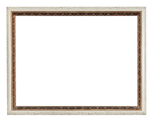 narrow modern wooden carved picture frame