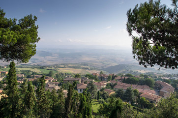 Paysage toscane volterra