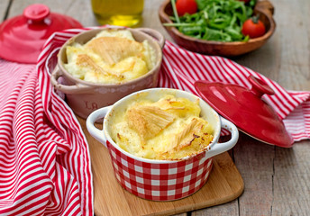 French traditional potato meal Tartiflette