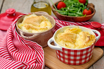 French traditional potato meal Tartiflette