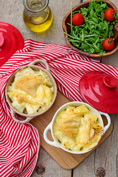 French traditional potato meal Tartiflette