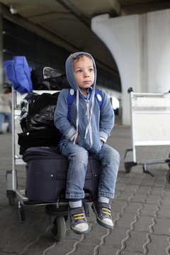 Boy at the airport