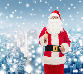 man in costume of santa claus