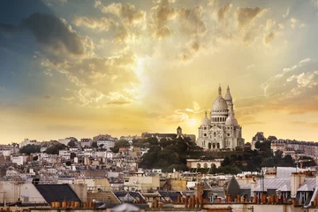 Fototapeten Die Basilika des Heiligen Herzens von Montmartre © PUNTOSTUDIOFOTO Lda