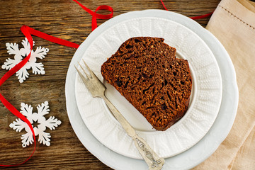 chocolate bread with chocolate chips
