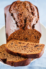 chocolate bread with chocolate chips