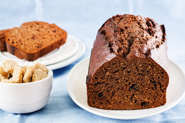 chocolate bread with chocolate chips