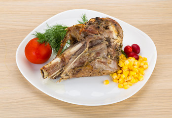 Roasted turkey leg