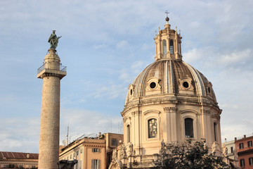 Fototapeta na wymiar Santa Maria di Loreto in Rome