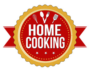 Home cooking label or stamp
