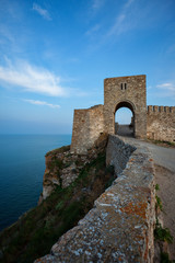 Fototapeta na wymiar Kaliakra old fortress shore