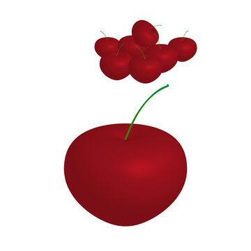 Red vector cherry