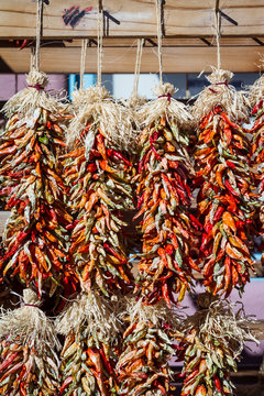 hanging chili ristras