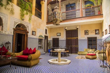 Cercles muraux Maroc Riad à Marrakech, Maroc