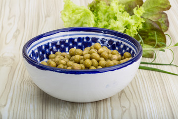 Marinated peas