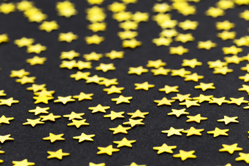 abstract gold stars