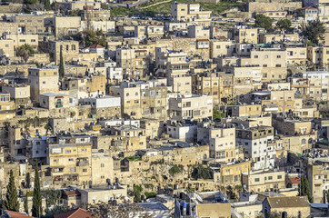 Fototapeta na wymiar Palestinian Neighborhood in East jerusalem, Israel