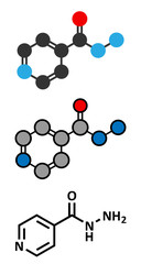 Isoniazid (isonicotinylhydrazine, INH) tuberculosis antibiotic