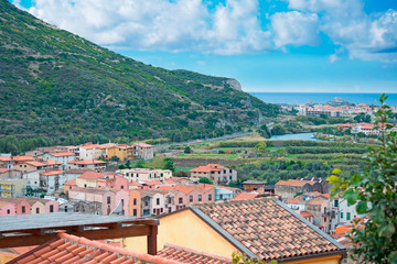 cityscape of Bosa, Sardinia