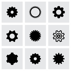 Vector gear icon set