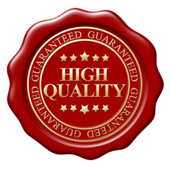 Illustration of wax seal on white background