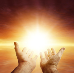 Hands in sky