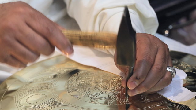 Gouging Copper Tin Plate