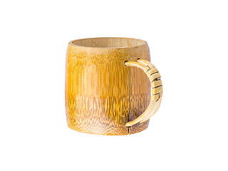 Bamboo cup.