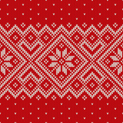 Christmas Sweater Design. Seamless Pattern