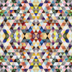 Triangular Mosaic Colorful Background