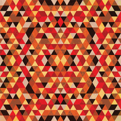 Triangular Mosaic Colorful Background