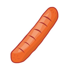 sausage isolated illustration