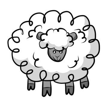 Sheep isolated illustration