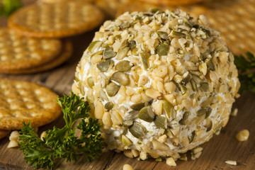 Homemade Cheeseball with Nuts