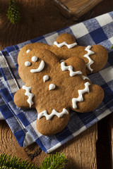 Homemade Decorated Gingerbread Men Cookies