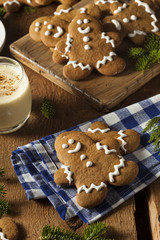 Homemade Decorated Gingerbread Men Cookies