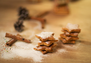 Christmas homemade gingerbread cookies