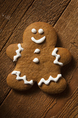 Homemade Decorated Gingerbread Men Cookies