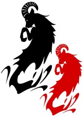 ヤギのシルエット