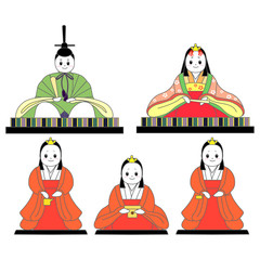 雛人形（親王、三人官女）