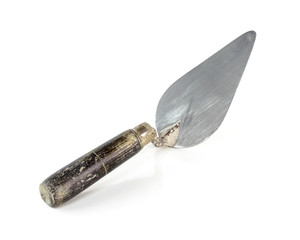 Fototapeta premium Used trowel, isolated on a white background
