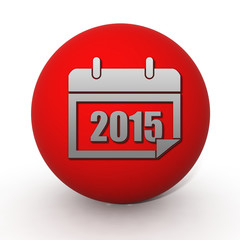 calendar circular icon on white background