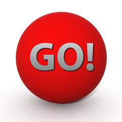 go circular icon on white background