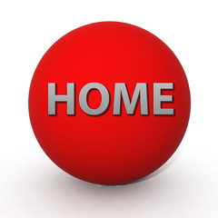 home circular icon on white background