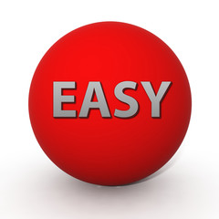 easy circular icon on white background